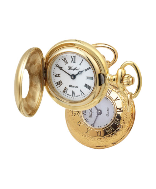 GP.1216 GOLD PLATED ORNATE LADIES PENDANT WATCH