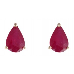 Ruby Pear Claw Studs GE1105RB 300x300