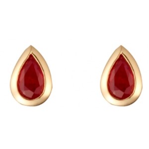 Ruby Pear Ro Studs GE1120RB 300x300