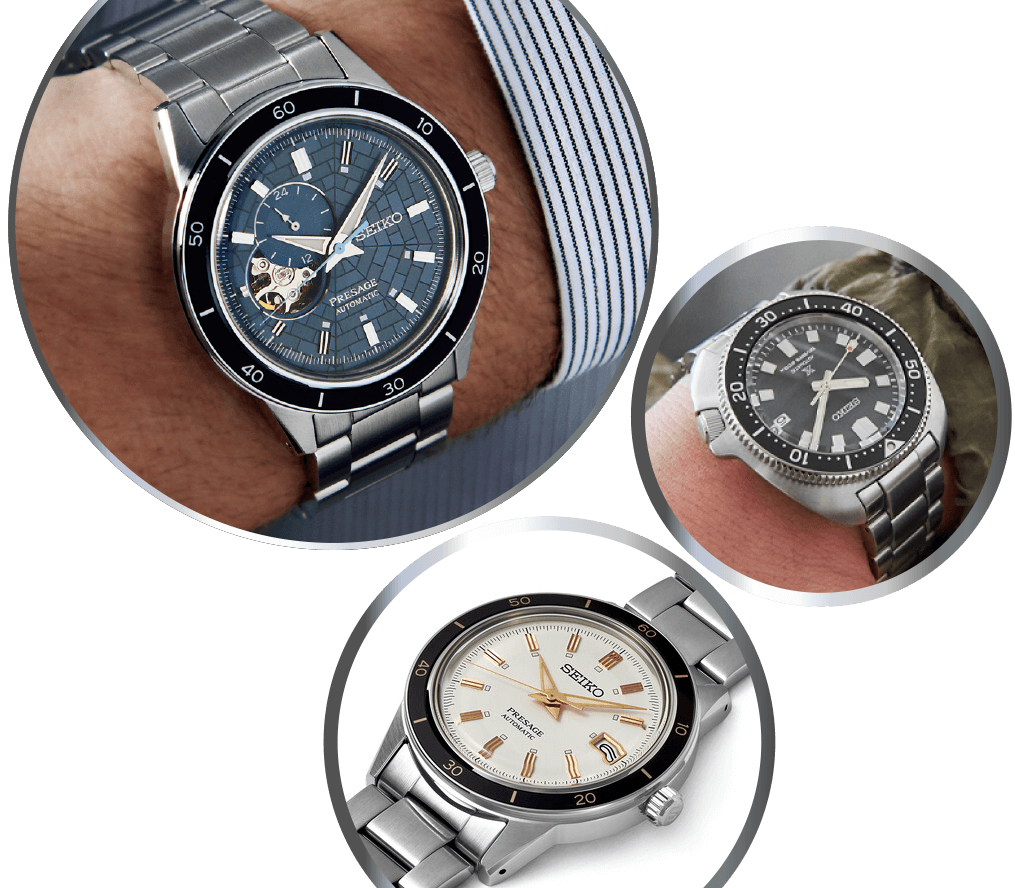 Seiko Header Circles Seiko Header Circles