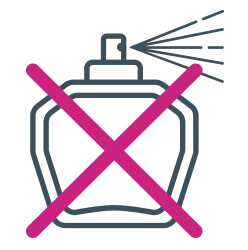 How To Care For Your Jewellery Avoid Spraying Perfume Icon