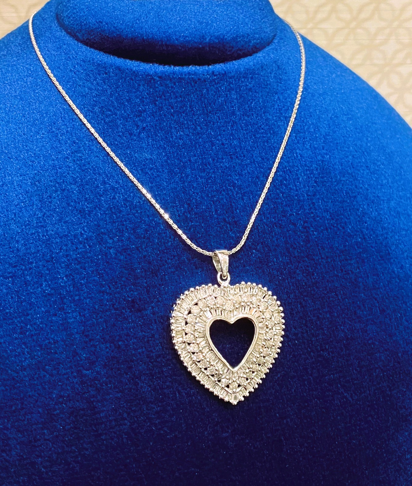 Heart Pendant On Bust